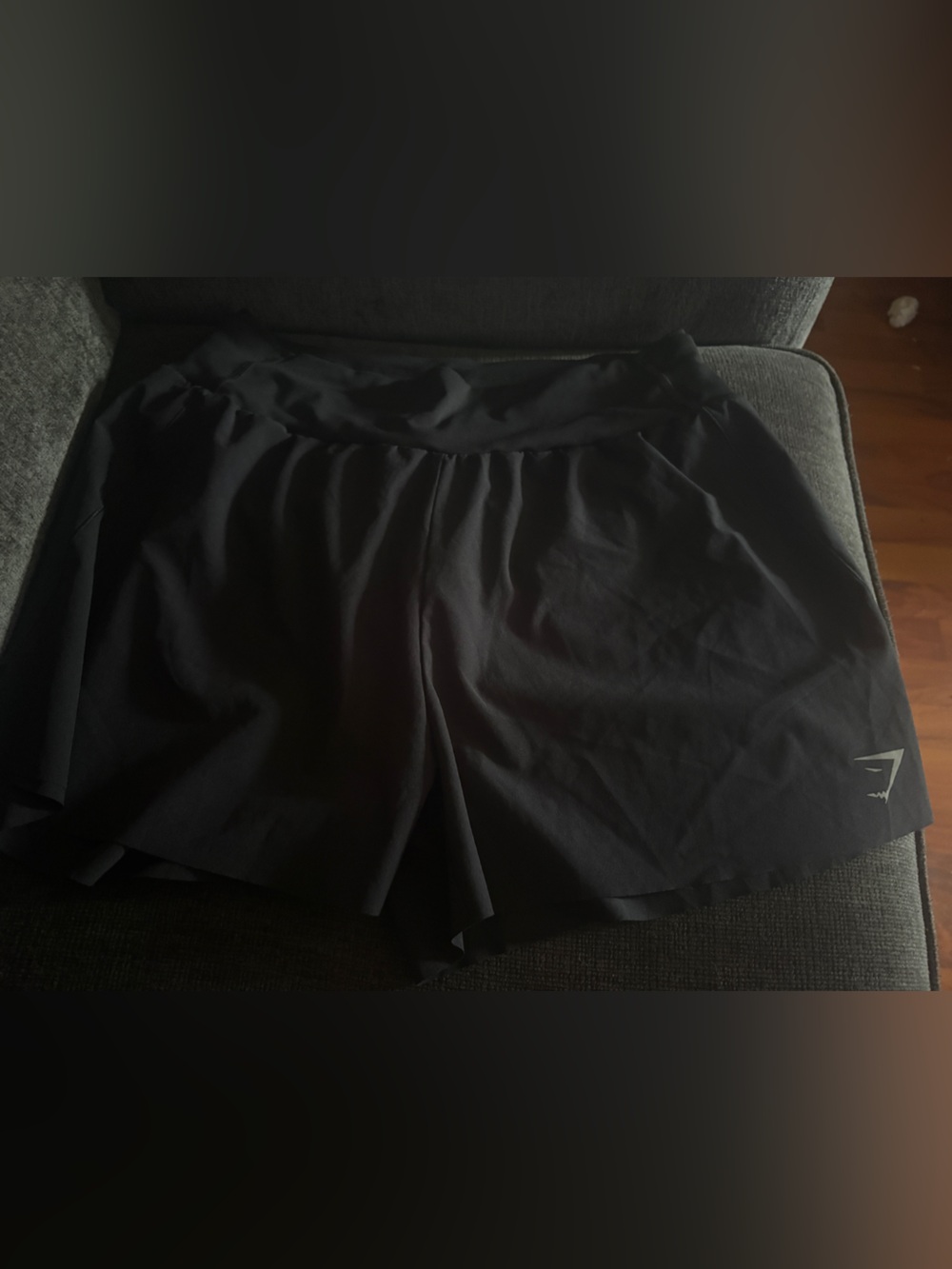 Gymshark Black Activewear Top with Branded Tag